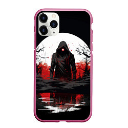 Чехол iPhone 11 Pro матовый Stalker 2 ghost, цвет: 3D-малиновый