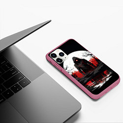 Чехол iPhone 11 Pro матовый Stalker 2 ghost, цвет: 3D-малиновый — фото 2