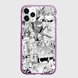 Чехол iPhone 11 Pro матовый Провожающая в последний путь Фрирен узор, цвет: 3D-фиолетовый