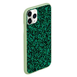 Чехол iPhone 11 Pro матовый Абстрактный полосатый зелёный, цвет: 3D-салатовый — фото 2