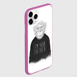 Чехол iPhone 11 Pro матовый Я твой отец, цвет: 3D-фиолетовый — фото 2