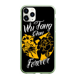 Чехол iPhone 11 Pro матовый Wu tang forever, цвет: 3D-салатовый
