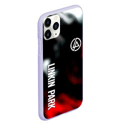 Чехол iPhone 11 Pro матовый Linkin park flame, цвет: 3D-светло-сиреневый — фото 2