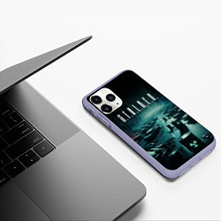 Чехол iPhone 11 Pro матовый S T A L K E R - City, цвет: 3D-светло-сиреневый — фото 2