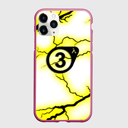 Чехол iPhone 11 Pro матовый Half life 3 текстура, цвет: 3D-малиновый