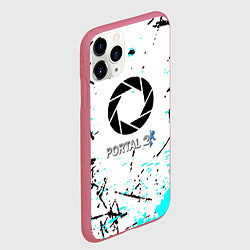 Чехол iPhone 11 Pro матовый Portal краски, цвет: 3D-малиновый — фото 2