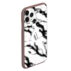 Чехол iPhone 11 Pro матовый Half life logo молнии, цвет: 3D-коричневый — фото 2