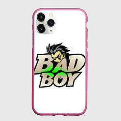Чехол iPhone 11 Pro матовый Бэд-бой, цвет: 3D-малиновый