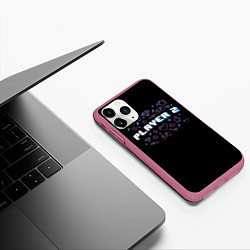 Чехол iPhone 11 Pro матовый Игрок 2, цвет: 3D-малиновый — фото 2