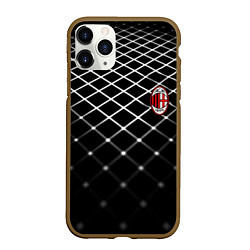Чехол iPhone 11 Pro матовый Милан футбольный клуб, цвет: 3D-коричневый