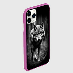 Чехол iPhone 11 Pro матовый Матерый Старый Волк, цвет: 3D-фиолетовый — фото 2