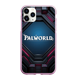 Чехол iPhone 11 Pro матовый Palworld логотип космический стиль, цвет: 3D-розовый