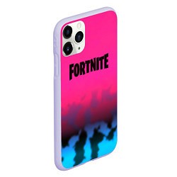 Чехол iPhone 11 Pro матовый Fortnite текстура броня, цвет: 3D-светло-сиреневый — фото 2