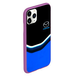 Чехол iPhone 11 Pro матовый Mazda sport brend car, цвет: 3D-фиолетовый — фото 2