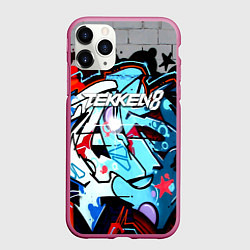 Чехол iPhone 11 Pro матовый Tekken 8 уличная битва, цвет: 3D-малиновый