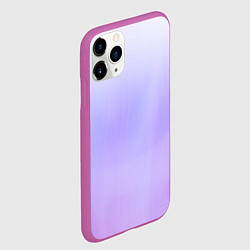 Чехол iPhone 11 Pro матовый Бело-сиреневый градиент, цвет: 3D-фиолетовый — фото 2