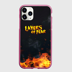Чехол iPhone 11 Pro матовый Layers of Fear огненный стиль хоррор