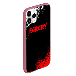 Чехол iPhone 11 Pro матовый Farcry текстура краски, цвет: 3D-малиновый — фото 2