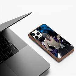 Чехол iPhone 11 Pro матовый Ёриичи Цугикуни Охотник за демонами, цвет: 3D-коричневый — фото 2