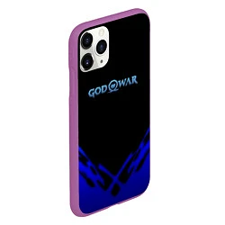 Чехол iPhone 11 Pro матовый God of War geometry steel, цвет: 3D-фиолетовый — фото 2