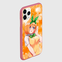 Чехол iPhone 11 Pro матовый Ёцуба Накано из Пяти невест, цвет: 3D-малиновый — фото 2