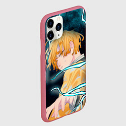 Чехол iPhone 11 Pro матовый Зеницу Агацума из Клинка рассекающего демонов, цвет: 3D-малиновый — фото 2
