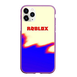 Чехол iPhone 11 Pro матовый Roblox краски текстура game, цвет: 3D-фиолетовый