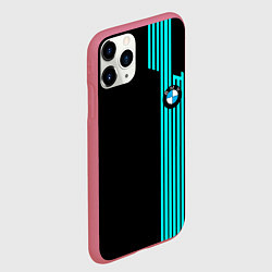 Чехол iPhone 11 Pro матовый BMW sport line geometry, цвет: 3D-малиновый — фото 2