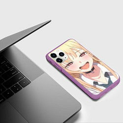 Чехол iPhone 11 Pro матовый Эта фарфоровая кукла Марин, цвет: 3D-фиолетовый — фото 2