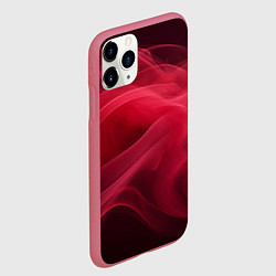 Чехол iPhone 11 Pro матовый Дым бордо, цвет: 3D-малиновый — фото 2
