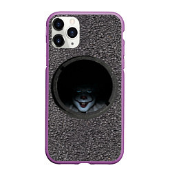 Чехол iPhone 11 Pro матовый Оно в люке, цвет: 3D-фиолетовый