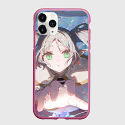 Чехол iPhone 11 Pro матовый Sousou no Frieren Фрирен memories, цвет: 3D-малиновый