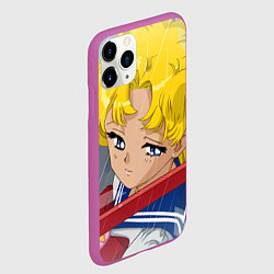 Чехол iPhone 11 Pro матовый Sailor Moon Усаги Цукино грустит, цвет: 3D-фиолетовый — фото 2
