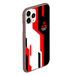 Чехол iPhone 11 Pro матовый Mitsubishi red uniform, цвет: 3D-коричневый — фото 2