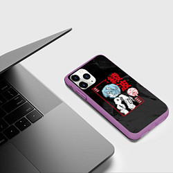 Чехол iPhone 11 Pro матовый Evangelion - Рей Аянами, цвет: 3D-фиолетовый — фото 2