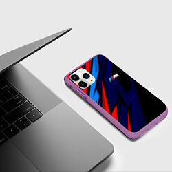 Чехол iPhone 11 Pro матовый M power - цвета бмв, цвет: 3D-фиолетовый — фото 2