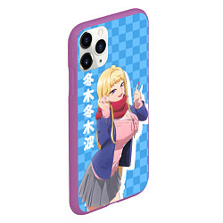 Чехол iPhone 11 Pro матовый Dosanko Gyaru Is Mega Cute - Fuyuki Minami, цвет: 3D-фиолетовый — фото 2