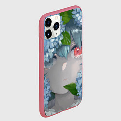 Чехол iPhone 11 Pro матовый Touhou Project Когаса Татара слёзы на глазах, цвет: 3D-малиновый — фото 2