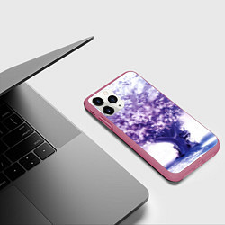 Чехол iPhone 11 Pro матовый Marisa Sakura from Touhou Project Reimu, цвет: 3D-малиновый — фото 2