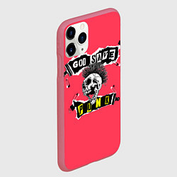 Чехол iPhone 11 Pro матовый God save pank, цвет: 3D-малиновый — фото 2