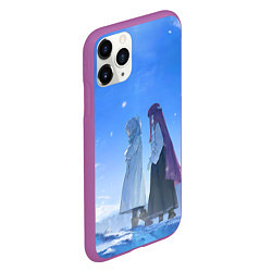 Чехол iPhone 11 Pro матовый Sousou no Frieren Fern Stark Kraft, цвет: 3D-фиолетовый — фото 2