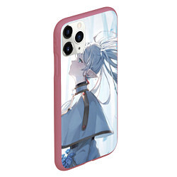 Чехол iPhone 11 Pro матовый Sousou no Frieren Фрирен beautiful, цвет: 3D-малиновый — фото 2