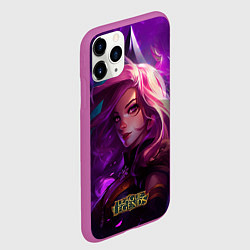 Чехол iPhone 11 Pro матовый League of Legends Kaisa Kda style, цвет: 3D-фиолетовый — фото 2