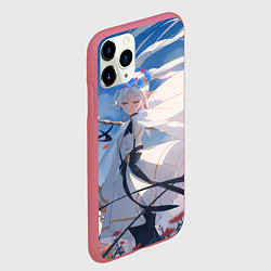 Чехол iPhone 11 Pro матовый Красавица Фрирен, цвет: 3D-малиновый — фото 2