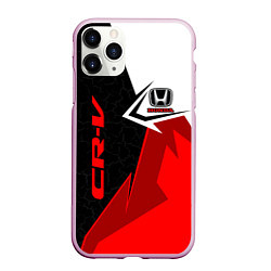 Чехол iPhone 11 Pro матовый Honda CR-V - sport uniform, цвет: 3D-розовый