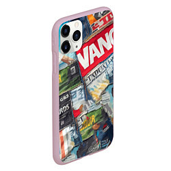 Чехол iPhone 11 Pro матовый Vanguard collage - ai art patchwork, цвет: 3D-розовый — фото 2