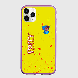 Чехол iPhone 11 Pro матовый Poppy Playtime Хагги Вагги монстр, цвет: 3D-фиолетовый