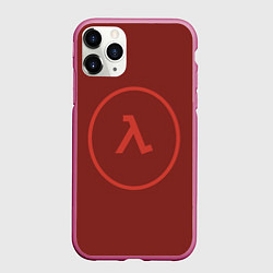Чехол iPhone 11 Pro матовый Half-Life: Decay бордовый, цвет: 3D-малиновый