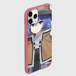 Чехол iPhone 11 Pro матовый Реинкарнация Безработного Roxy Megurdia smile, цвет: 3D-малиновый — фото 2