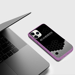 Чехол iPhone 11 Pro матовый Exceed, цвет: 3D-фиолетовый — фото 2